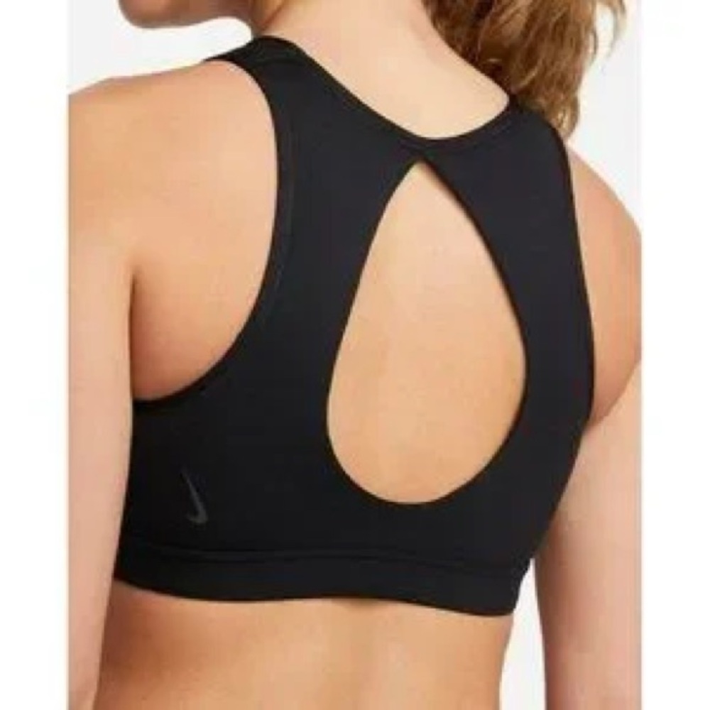 Nike Dri-FIT Swoosh women's sports bra in black